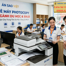 Thuê Máy Photocopy Ngành Du Học-XKLĐ Giá Rẻ tại Ánh Sao Việt