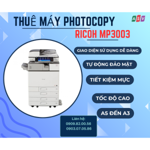 Cho Thuê Máy Màu Photocopy Ricoh MP C3003 Giá Rẻ