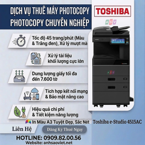 Cho Thuê Máy Photocopy Màu Toshiba e-Studio 4515AC