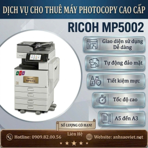Cho Thuê Máy Photocopy Ricoh 4002/5002